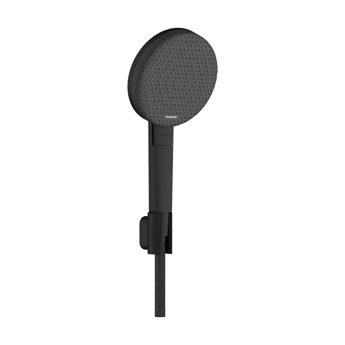 Hansgrohe-Raindance-Alive-Select-S-Shower-holder-set-125-3jet-EcoSmart-with-Designflex-textile-shower-hose-160-cm-Matt-Black-24611670