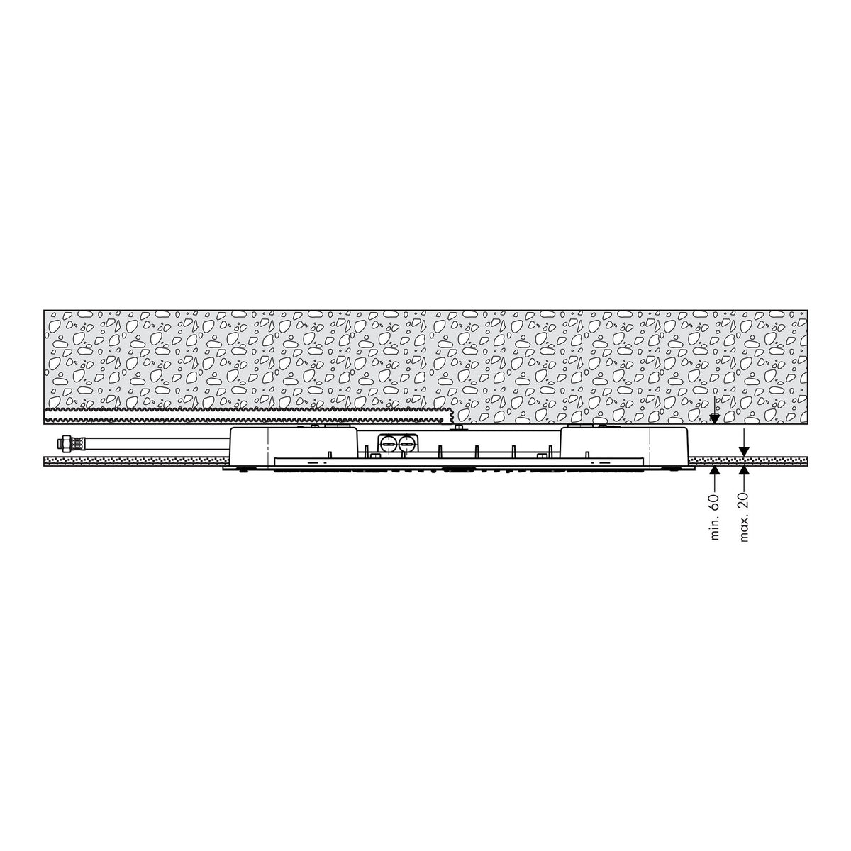 Hansgrohe Raindance Rainmaker Overhead shower 680 460 3jet without lighting 28417000 technical 02.jpg