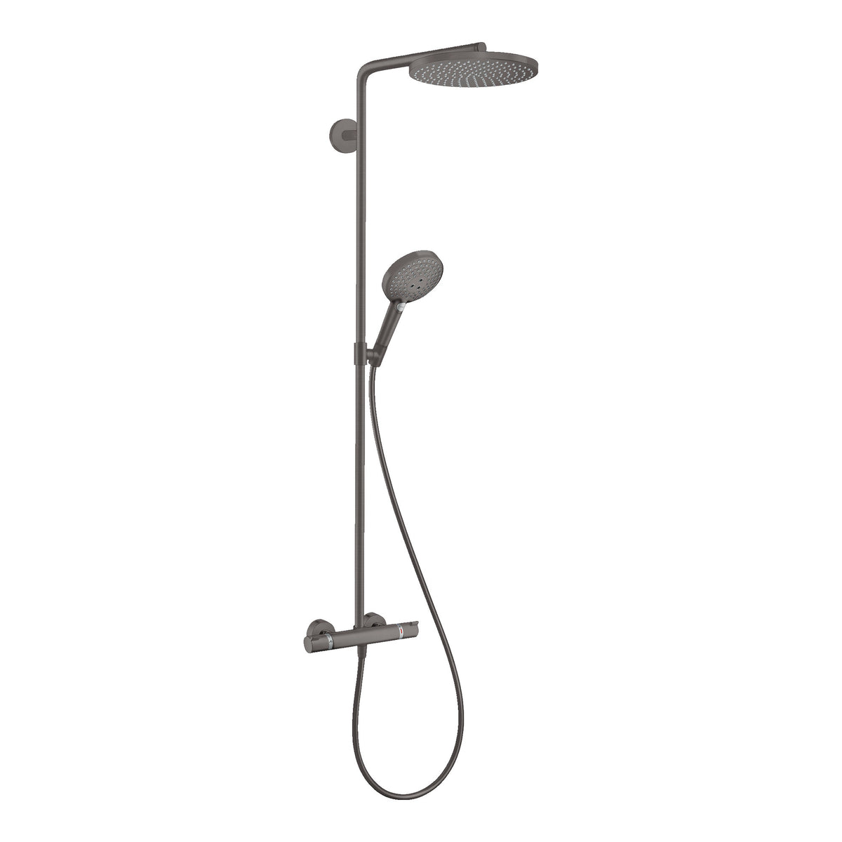 Hansgrohe Raindance S Showerpipe 240 1jet PowderRain EcoSmart with thermostat Brushed Black Chrome 28823340.jpg