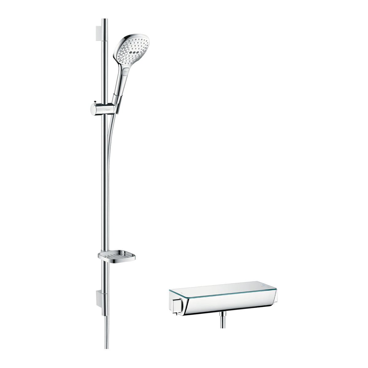 Hansgrohe Raindance Select E Shower system for exposed installation 120 3jet with Ecostat Select thermostat and shower bar 90 cm Chrome 27039000.jpg