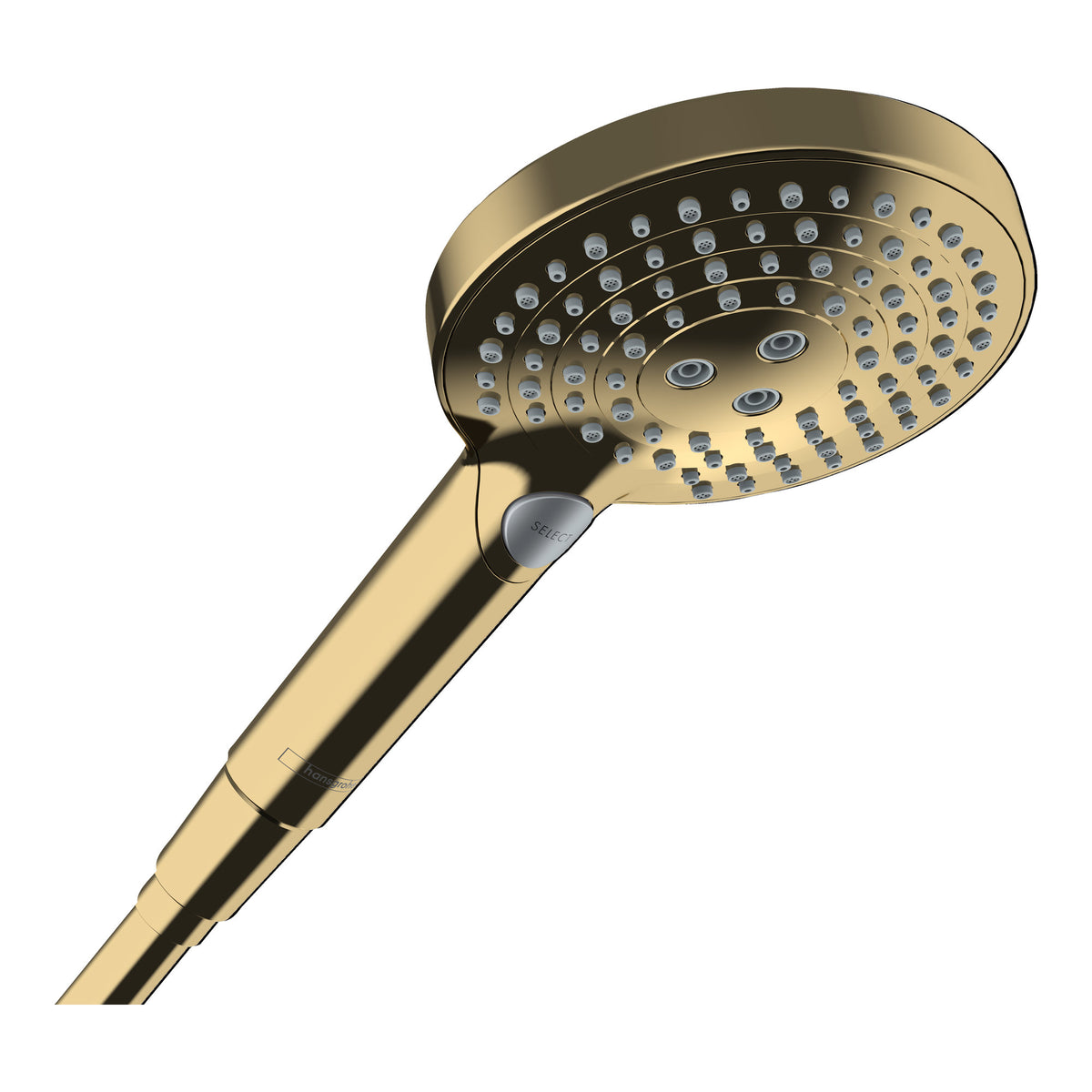Hansgrohe Raindance Select S Hand shower 120 3jet PowderRain Polished Gold Optic 26014990.jpg