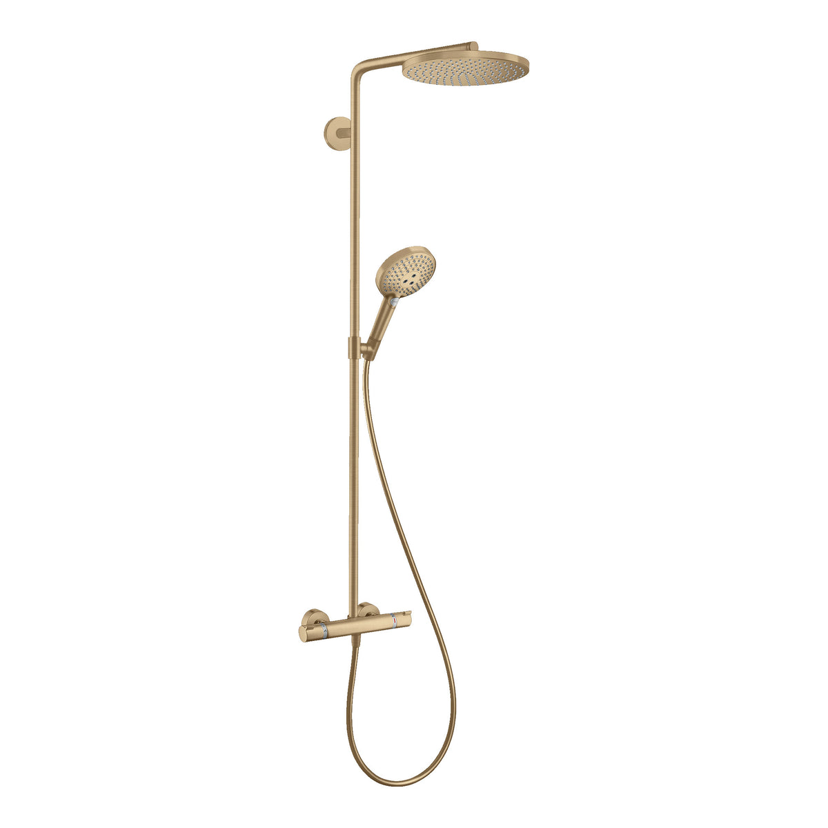 Hansgrohe Raindance Select S Showerpipe 240 1jet PowderRain with thermostat Brushed Bronze 27633140.jpg