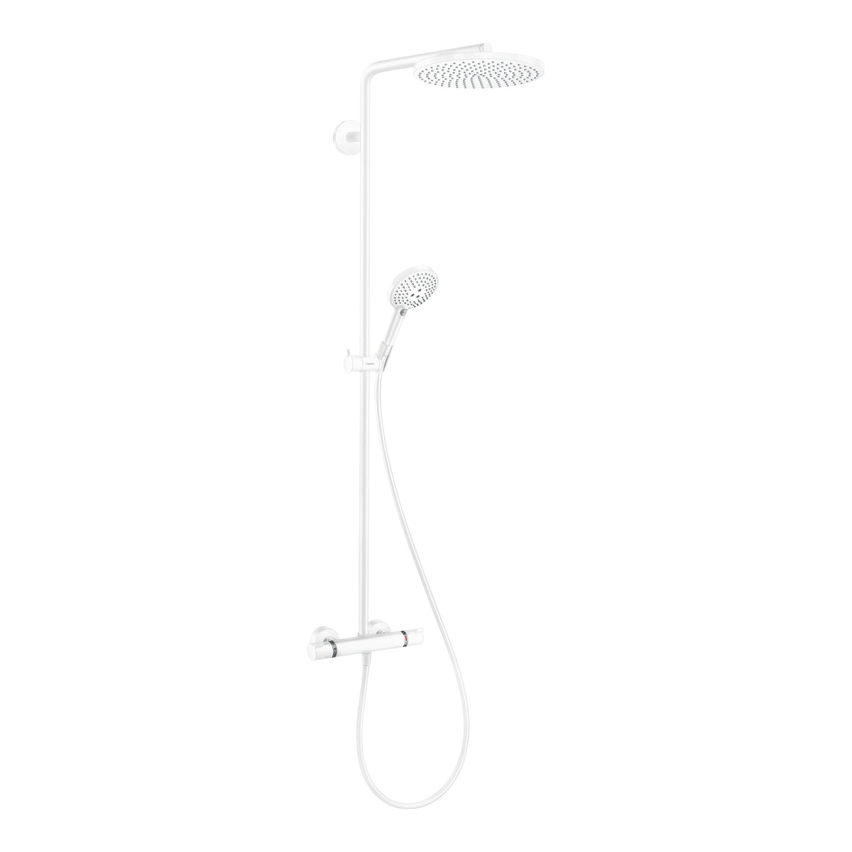 Hansgrohe Raindance Select S Showerpipe 240 1jet PowderRain with thermostat Matt White 27633700.jpg