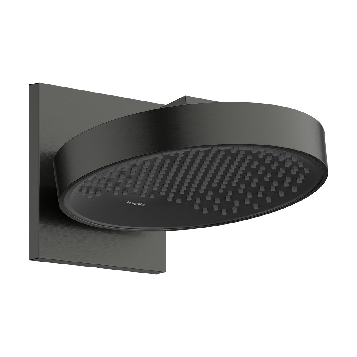 Hansgrohe-Rainfinity-Overhead-shower-250-1jet-EcoSmart-with-wall-connector-Brushed-Black-Chrome-26227340