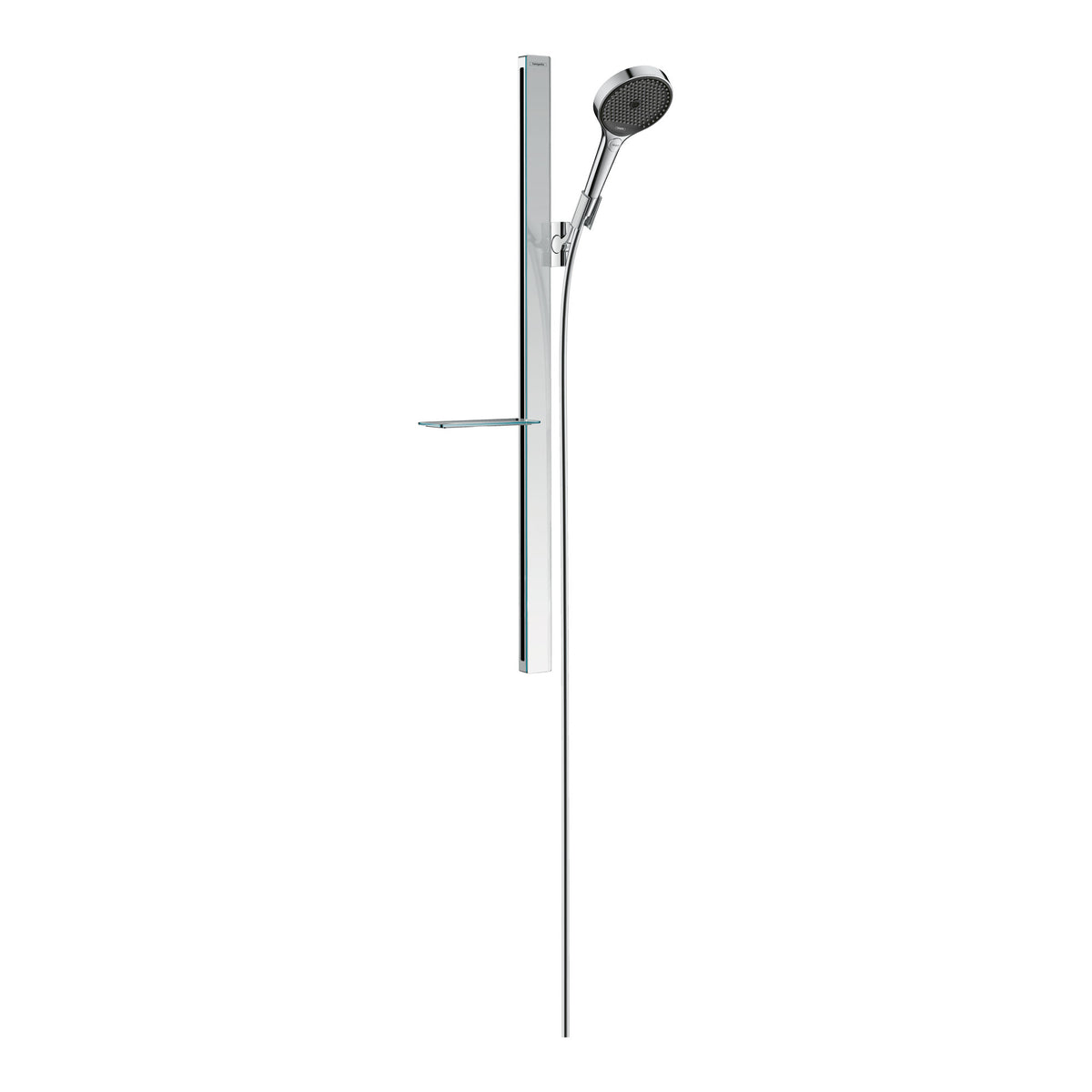Hansgrohe Rainfinity Shower set 130 3jet with shower bar 90 cm and shelf Chrome 27671000.jpg