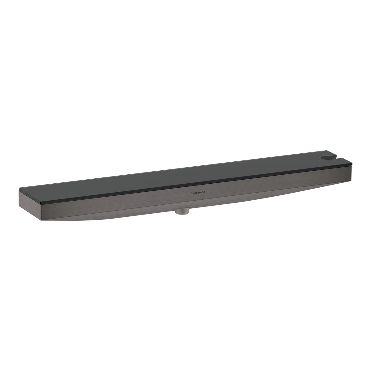 Hansgrohe Rainfinity Wall outlet Porter 500 with shower holder right and shower shelf Brushed Black Chrome 26858340.jpg