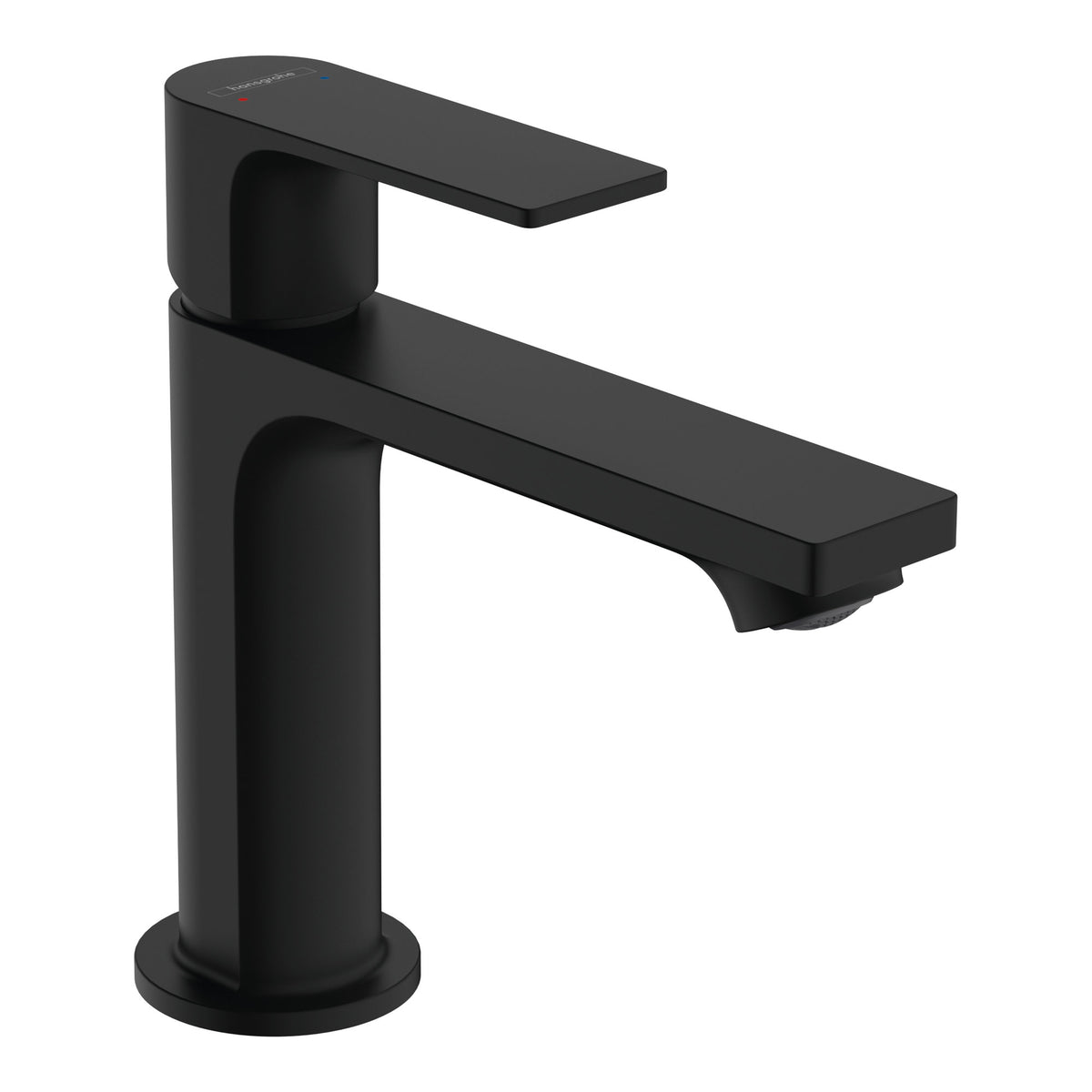 Hansgrohe Rebris E Single lever basin mixer 110 with pop up waste set Matt Black 72557670