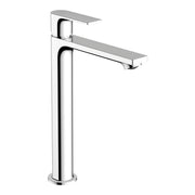 Hansgrohe Rebris E Single lever basin mixer 240 CoolStart for wash bowls with pop up waste set Chrome 72581000