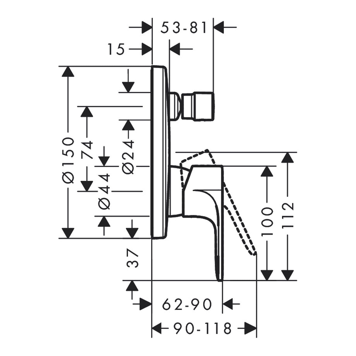 Hansgrohe-Rebris-E-Single-lever-bath-mixer-for-concealed-installation-for-iBox-universal-72468-technical-01