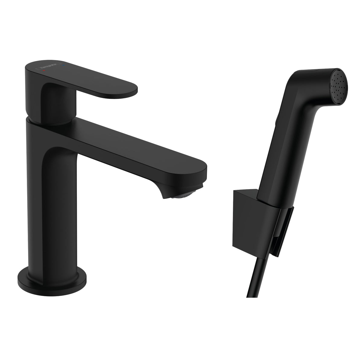 Hansgrohe-Rebris-S-Single-lever-basin-mixer-110-with-bidette-hand-shower-and-shower-hose-160-cm-without-waste-set-Matt-Black-72215670