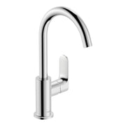 Hansgrohe Rebris S Single lever basin mixer 210 with swivel spout and pop up waste set Chrome 72536000