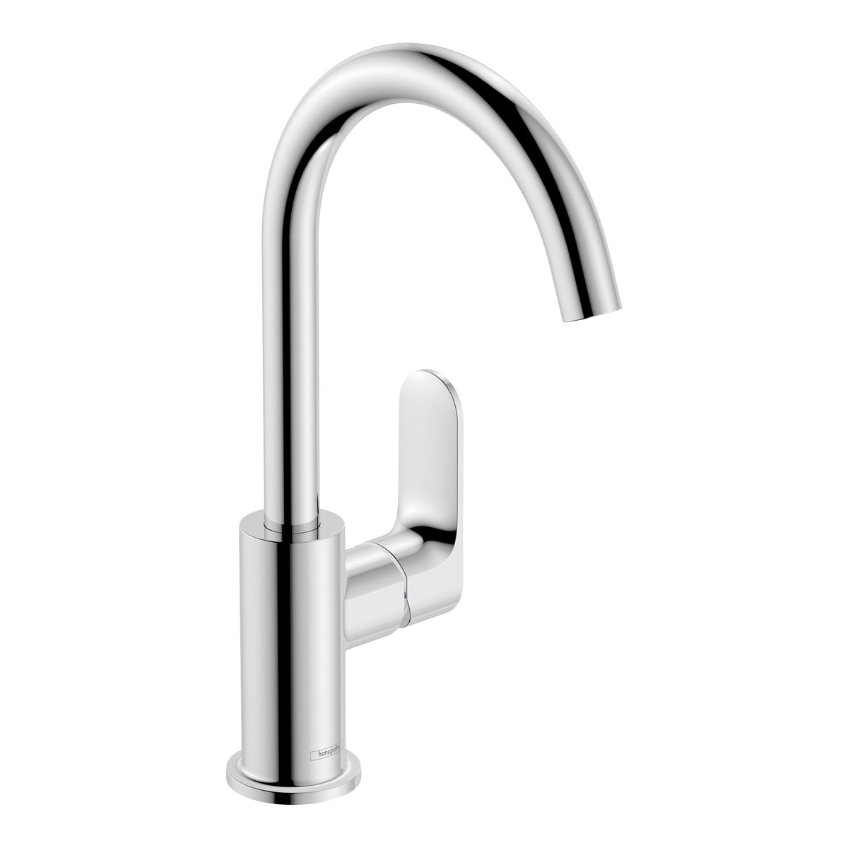 Hansgrohe Rebris S Single lever basin mixer 210 with swivel spout and pop up waste set Chrome 72536000