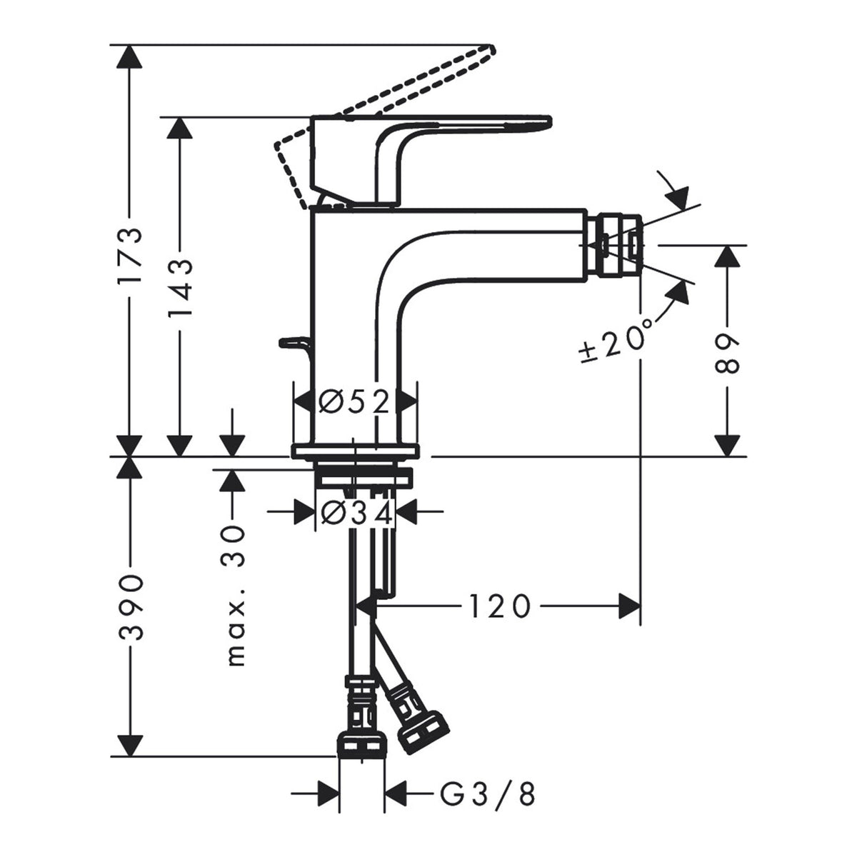 Hansgrohe-Rebris-S-Single-lever-bidet-mixer-with-metal-pop-up-waste-set-72212-technical-01