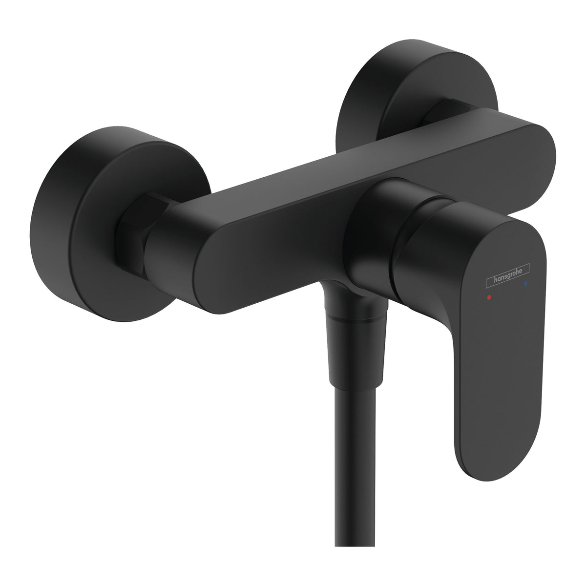 Hansgrohe Rebris S Single lever shower mixer for exposed installation Matt Black 72640670