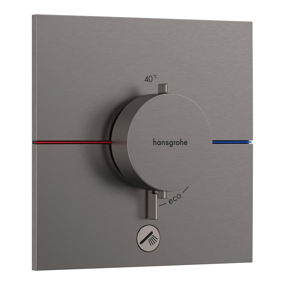 Hansgrohe ShowerSelect Comfort E Thermostat for concealed installation for 1 function and additional outlet Brushed Black Chrome 15575340.jpg