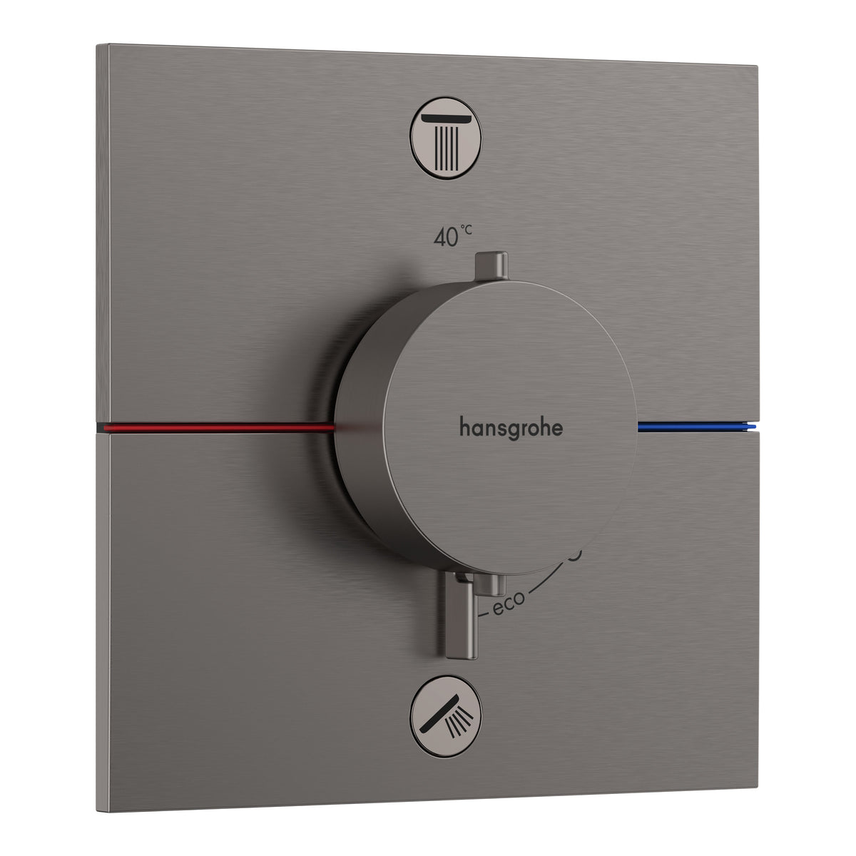 Hansgrohe ShowerSelect Comfort E Thermostat for concealed installation for 2 functions Brushed Black Chrome 15572340.jpg