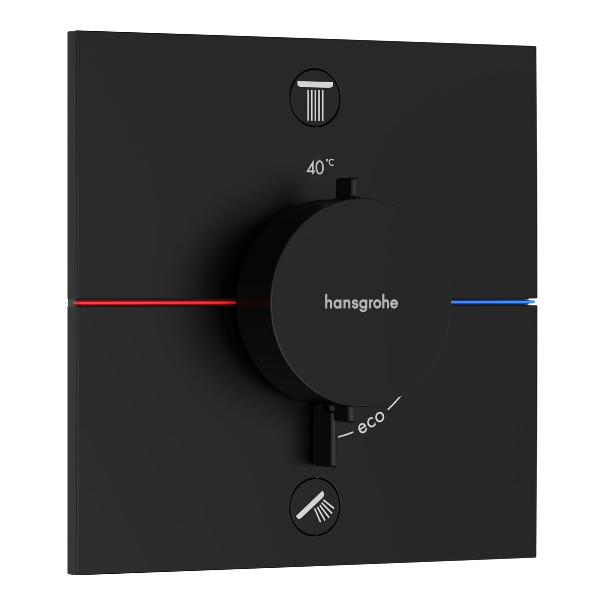 Hansgrohe ShowerSelect Comfort E Thermostat for concealed installation for 2 functions Matt Black 15572670.jpg
