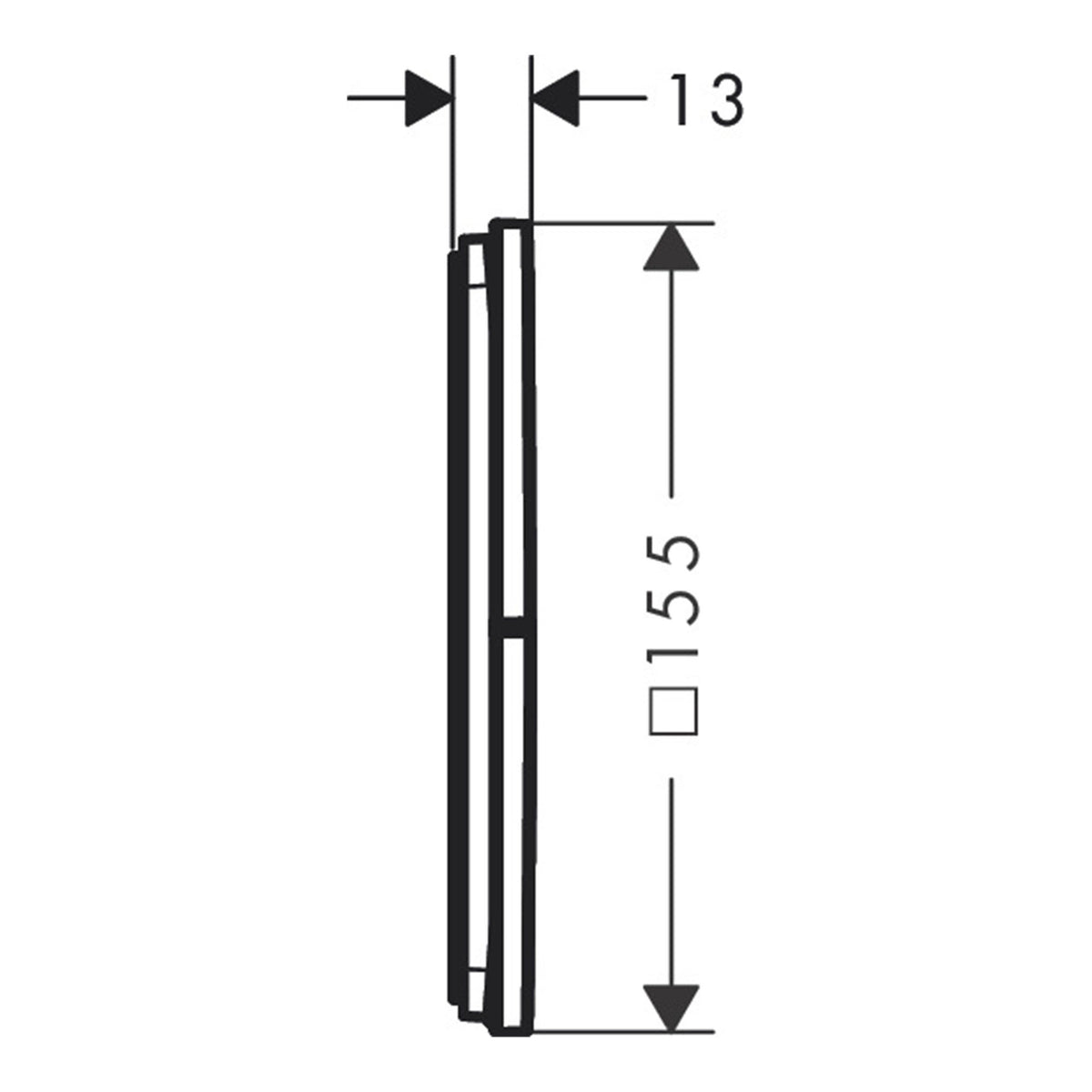 Hansgrohe ShowerSelect Comfort E Valve for concealed installation for 3 functions 15573000 technical 01.jpg