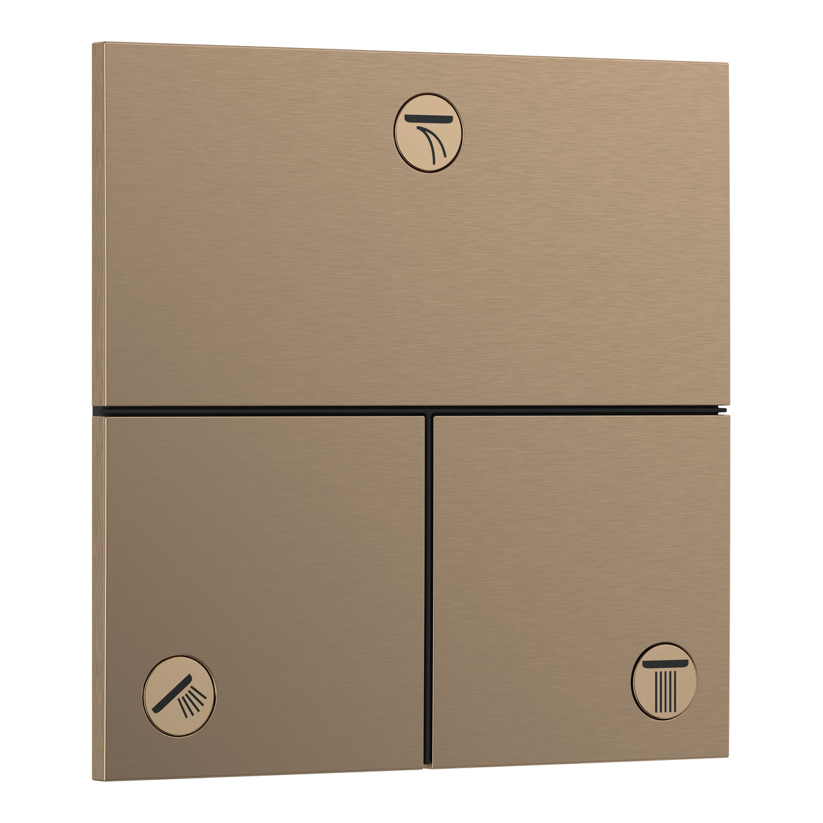 Hansgrohe ShowerSelect Comfort E Valve for concealed installation for 3 functions Brushed Bronze 15573140.jpg