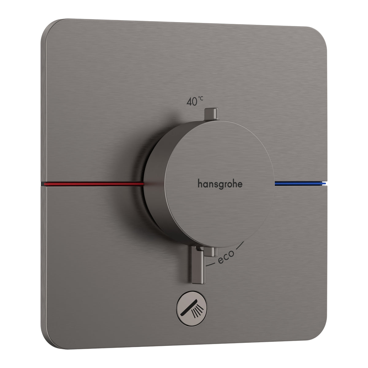 Hansgrohe ShowerSelect Comfort Q Thermostat for concealed installation for 1 function and additional outlet Brushed Black Chrome 15589340.jpg