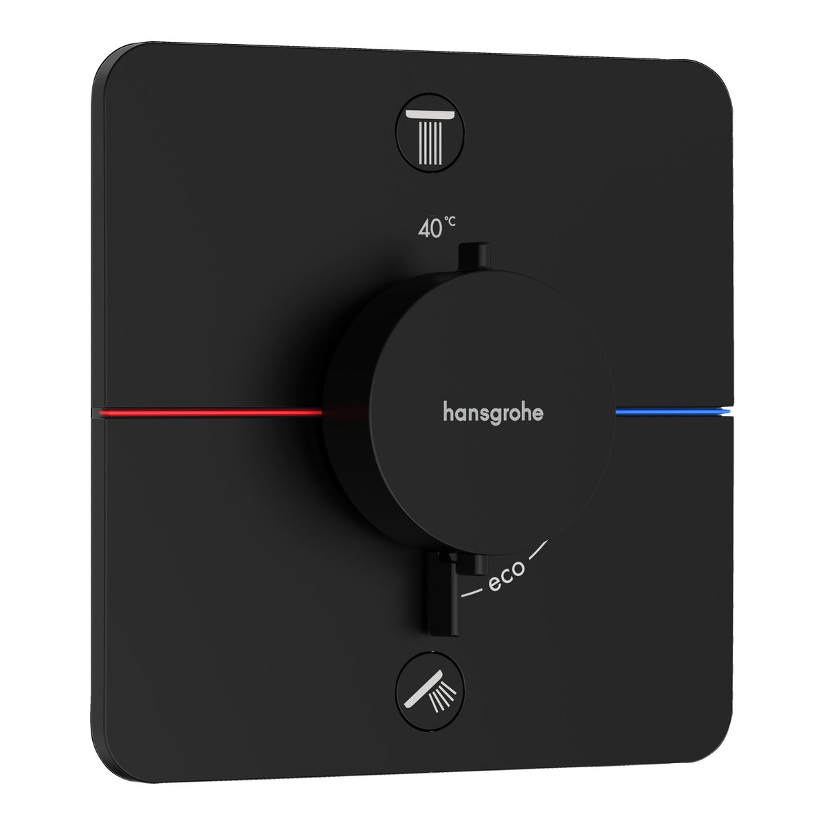 Hansgrohe ShowerSelect Comfort Q Thermostat for concealed installation for 2 functions Matt Black 15583670.jpg