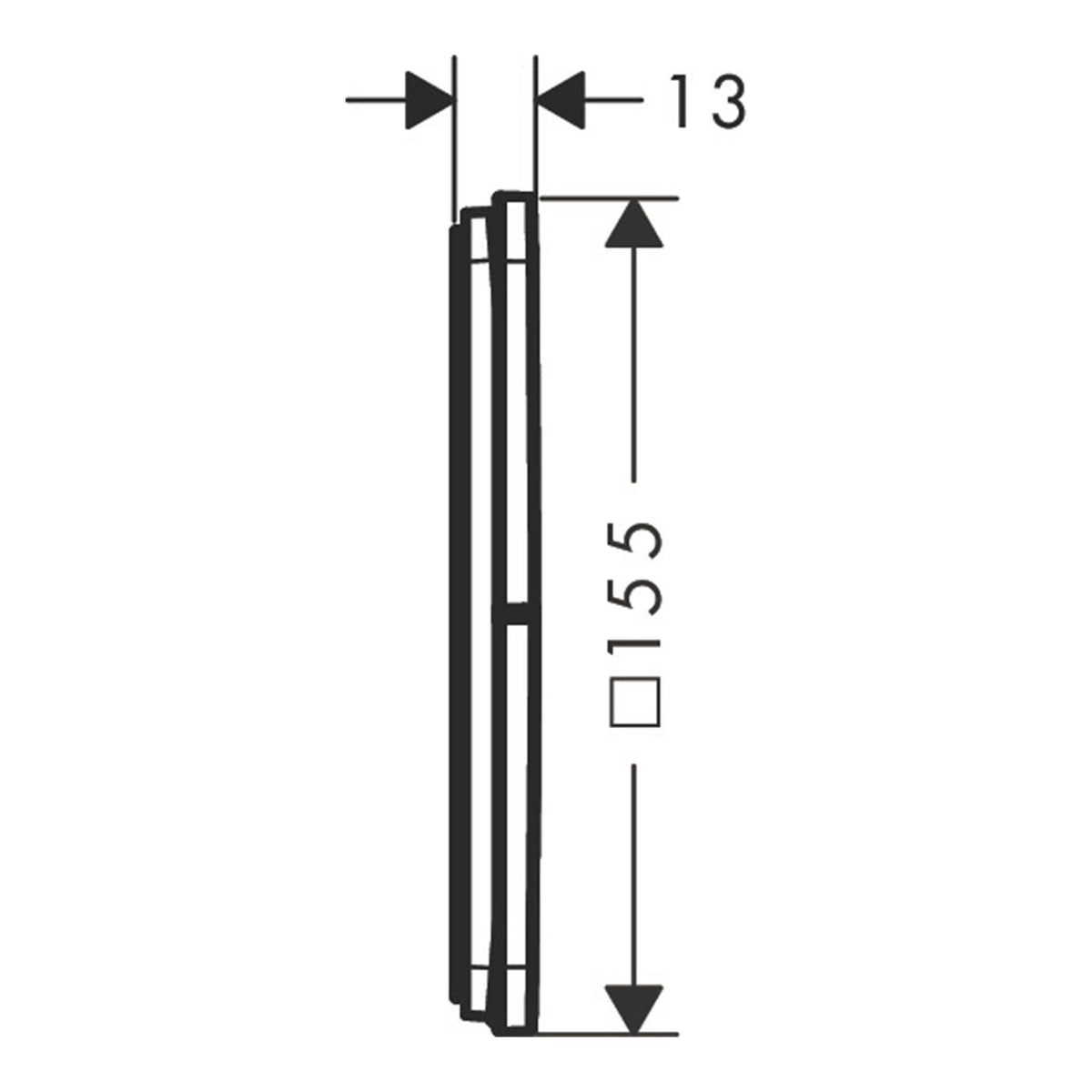 Hansgrohe ShowerSelect Comfort Q Valve for concealed installation for 3 functions 15587000 technical 01.jpg