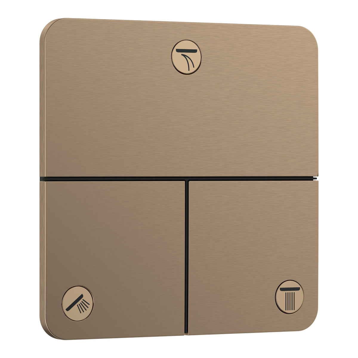 Hansgrohe ShowerSelect Comfort Q Valve for concealed installation for 3 functions Brushed Bronze 15587140.jpg
