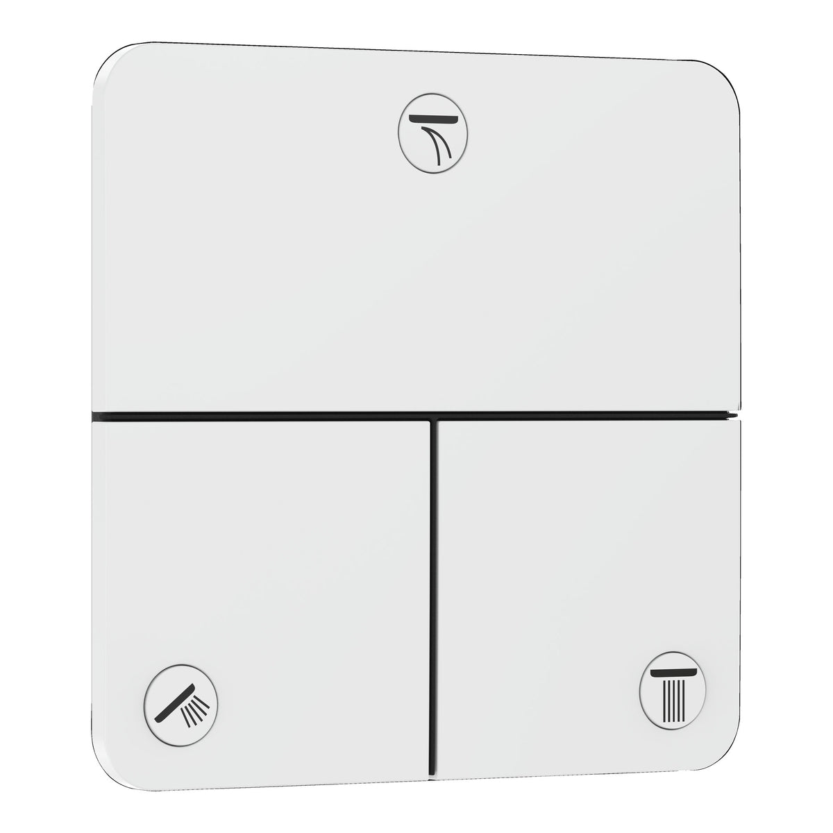 Hansgrohe ShowerSelect Comfort Q Valve for concealed installation for 3 functions Matt White 15587700.jpg