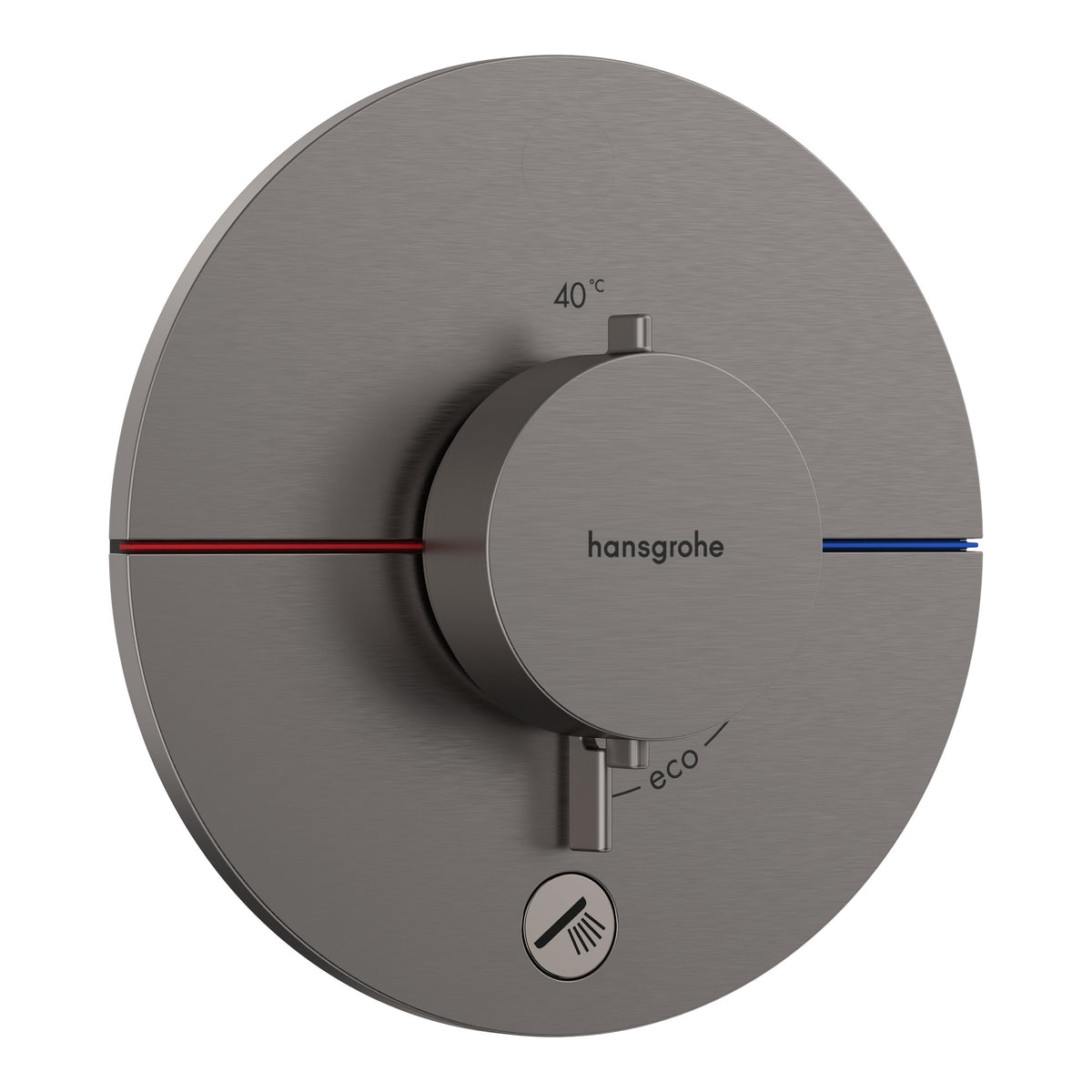 Hansgrohe ShowerSelect Comfort S Thermostat for concealed installation for 1 function and additional outlet Brushed Black Chrome 15562340.jpg