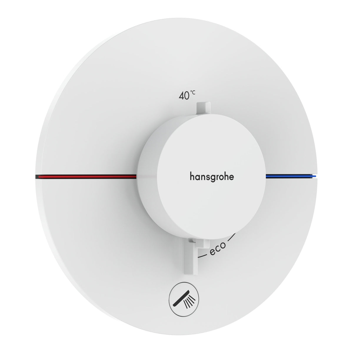 Hansgrohe ShowerSelect Comfort S Thermostat for concealed installation for 1 function and additional outlet Matt White 15562700.jpg