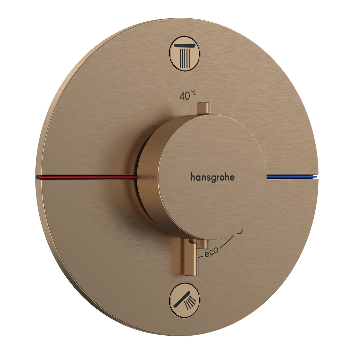 Hansgrohe ShowerSelect Comfort S Thermostat for concealed installation for 2 functions Brushed Bronze 15554140.jpg
