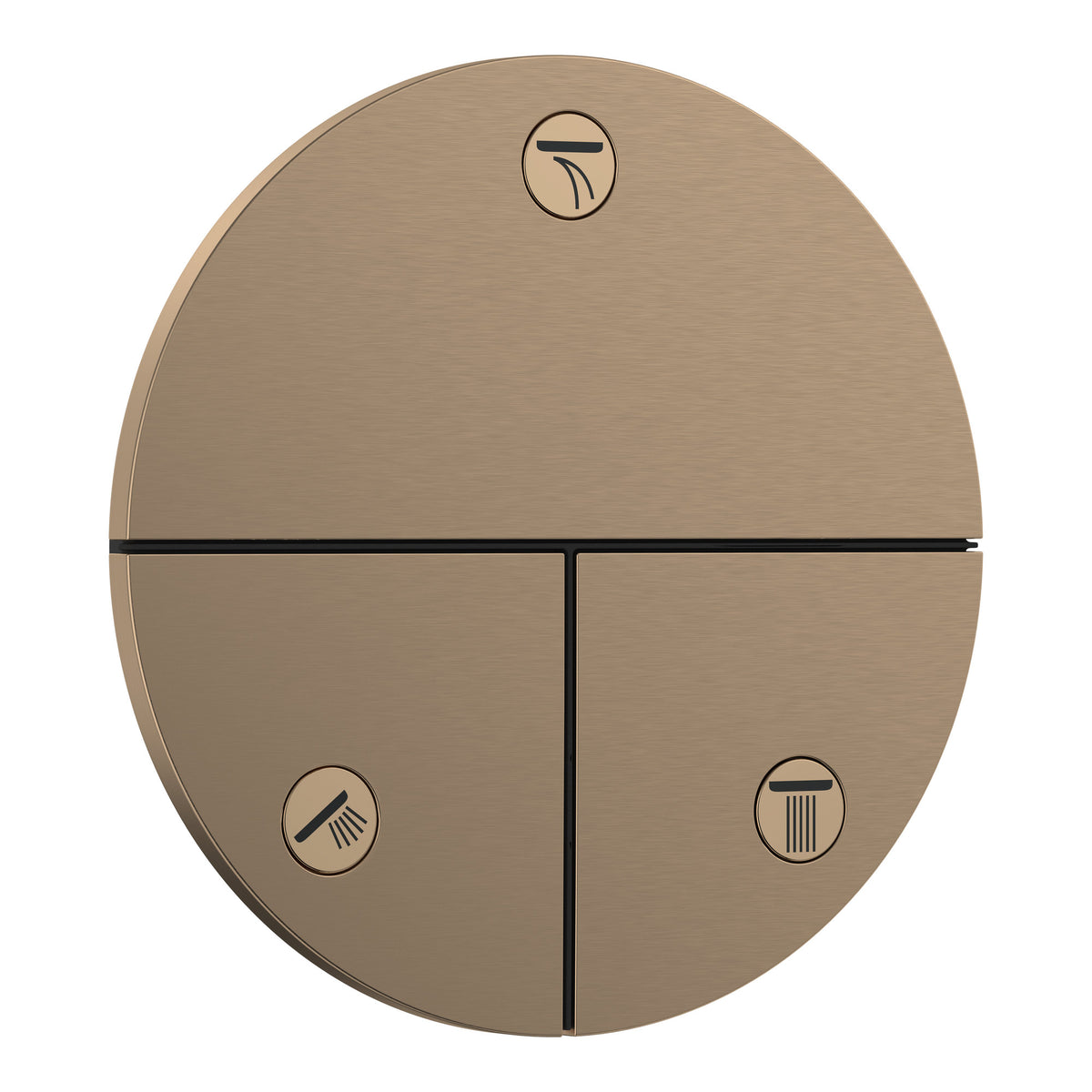 Hansgrohe ShowerSelect Comfort S Valve for concealed installation for 3 functions Brushed Bronze 15558140.jpg