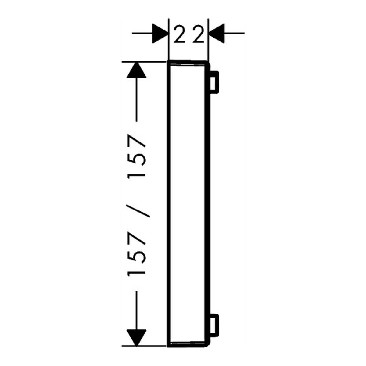 Hansgrohe ShowerSelect Extension element 13593000 technical 01.jpg