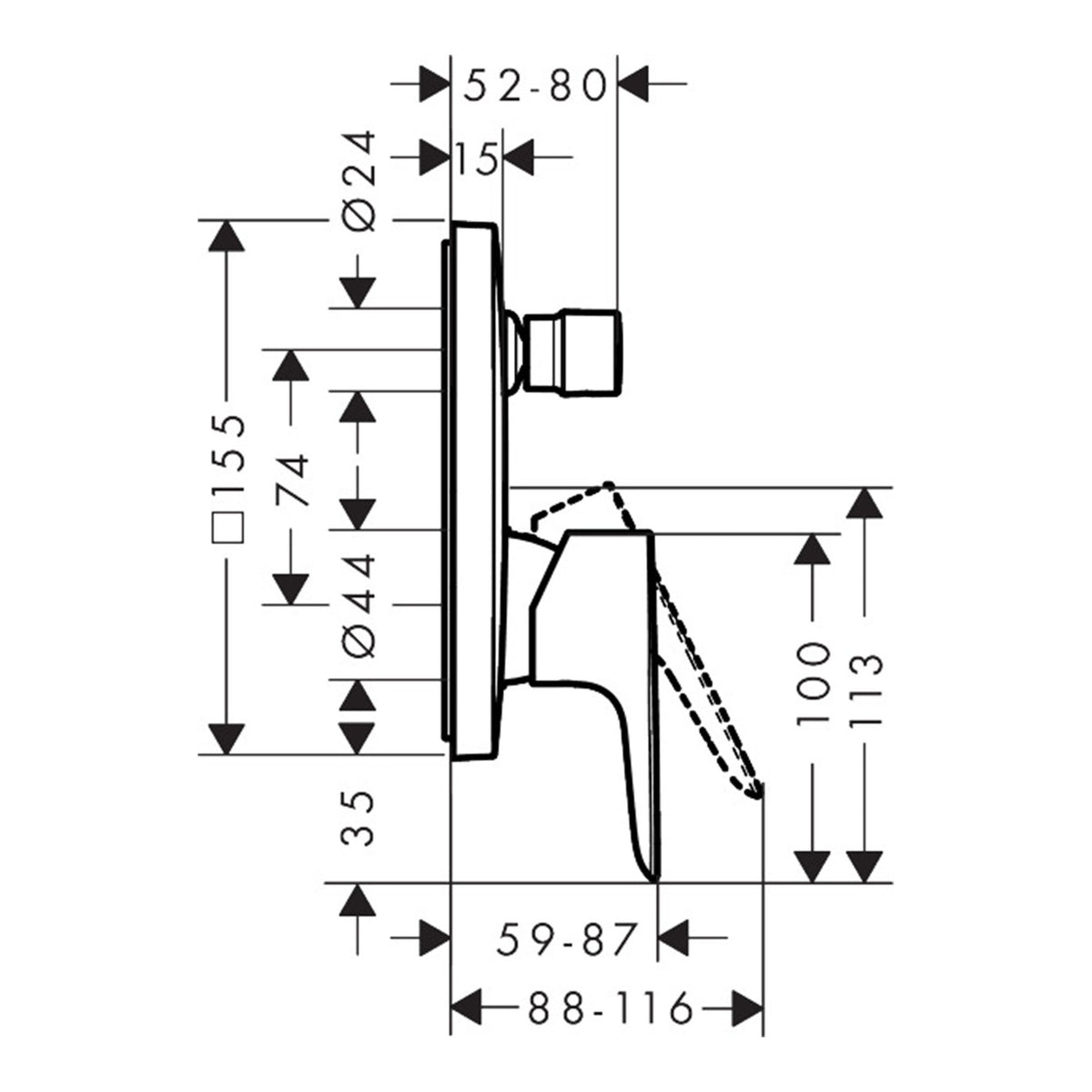 Hansgrohe-Talis-E-Single-lever-bath-mixer-for-concealed-installation-with-integrated-security-combination-according-to-EN1717-for-iBox-universal-71474-technical-01