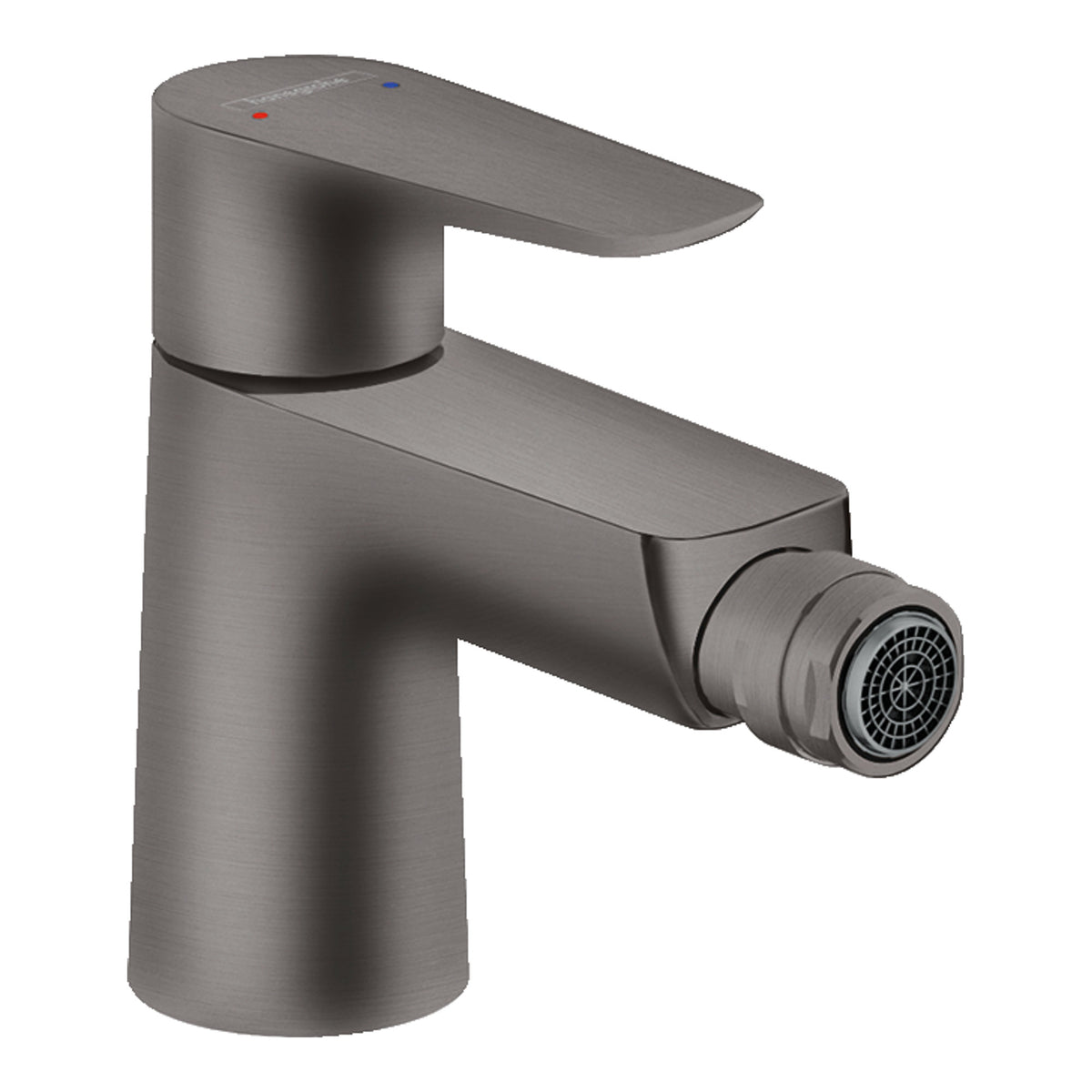 Hansgrohe Talis E Single lever bidet mixer with pop up waste set Brushed Black Chrome 71720340.jpg