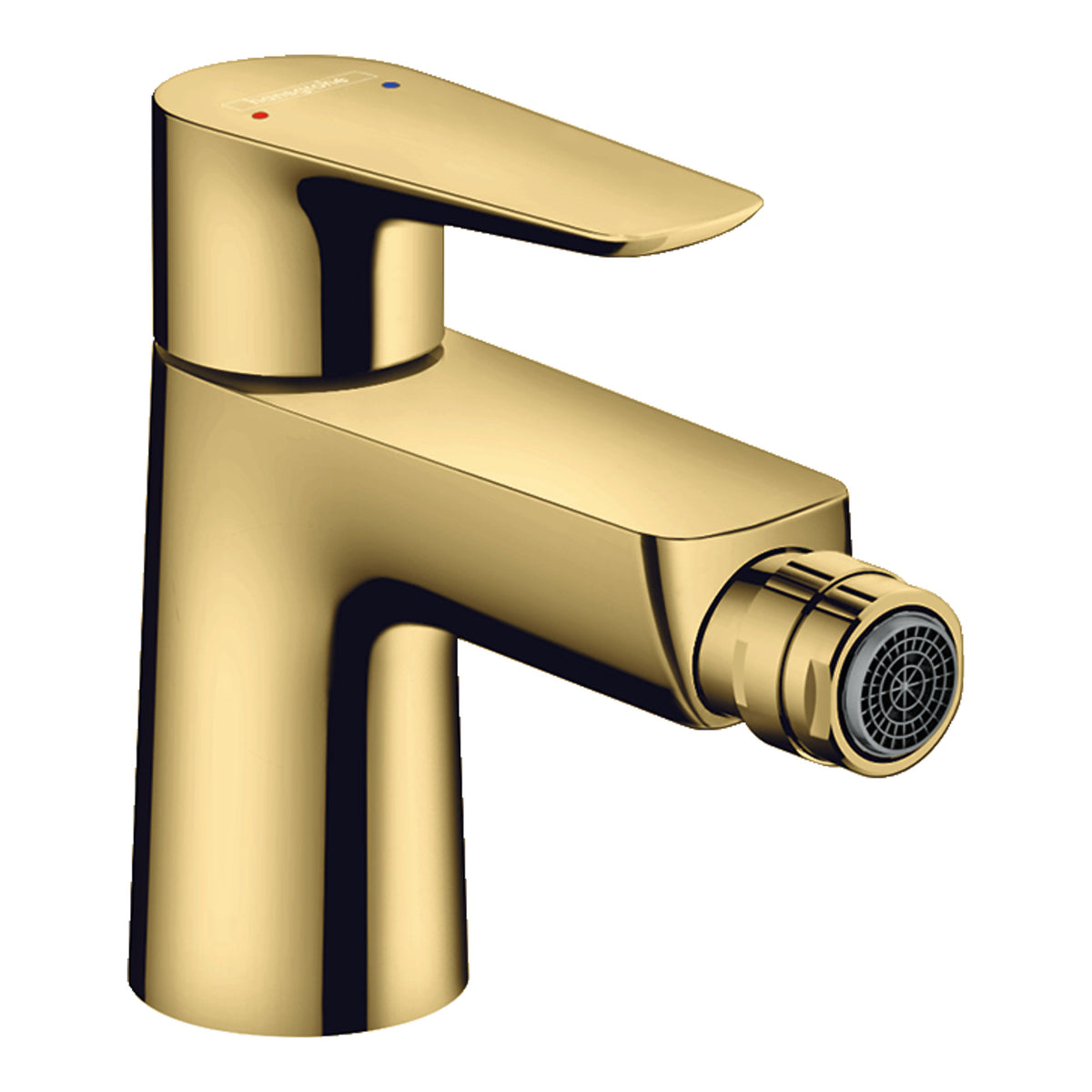 Hansgrohe Talis E Single lever bidet mixer with pop up waste set Polished Gold Optic 71720990.jpg