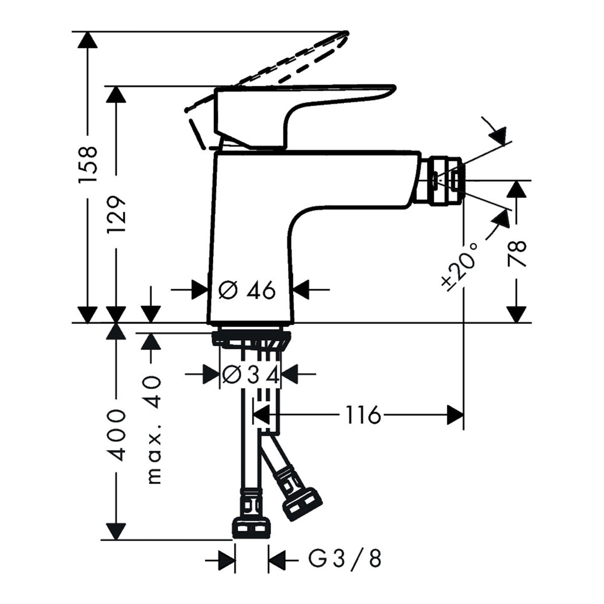 Hansgrohe-Talis-E-Single-lever-bidet-mixer-with-push-open-waste-set-71721-technical-01