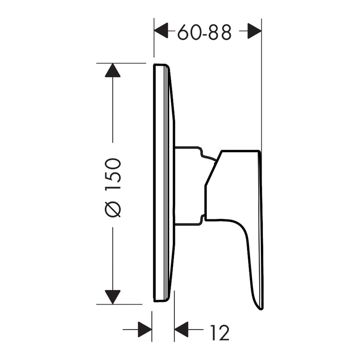 Hansgrohe-Talis-E-Single-lever-shower-mixer-for-concealed-installation-71766-technical-02
