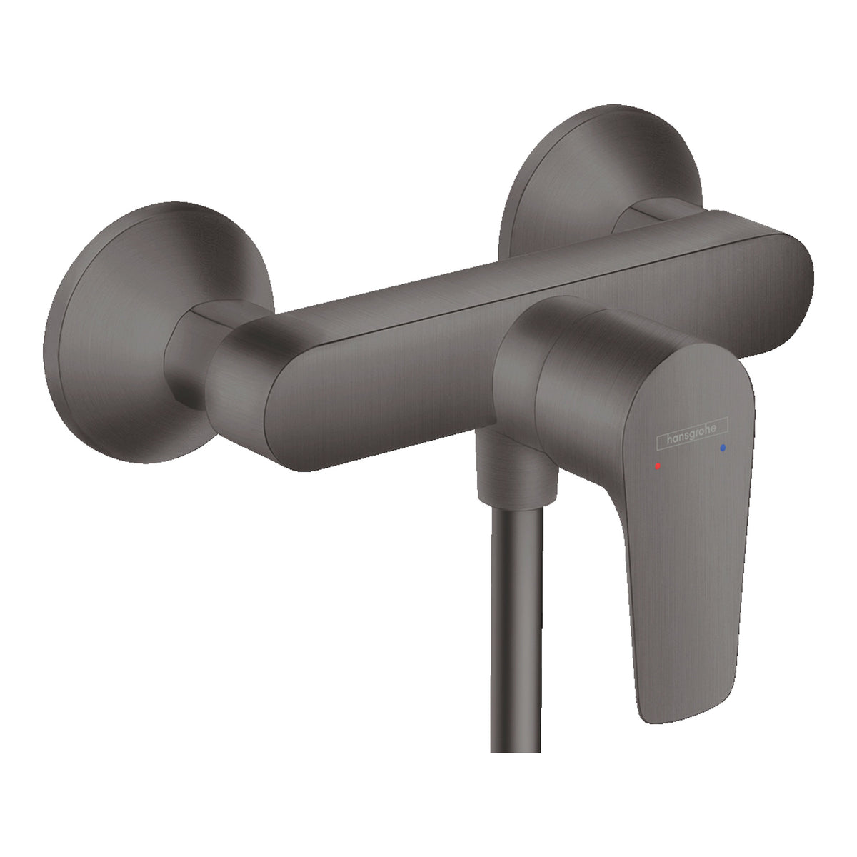 Hansgrohe-Talis-E-Single-lever-shower-mixer-for-exposed-installation-Brushed-Black-Chrome-71760340