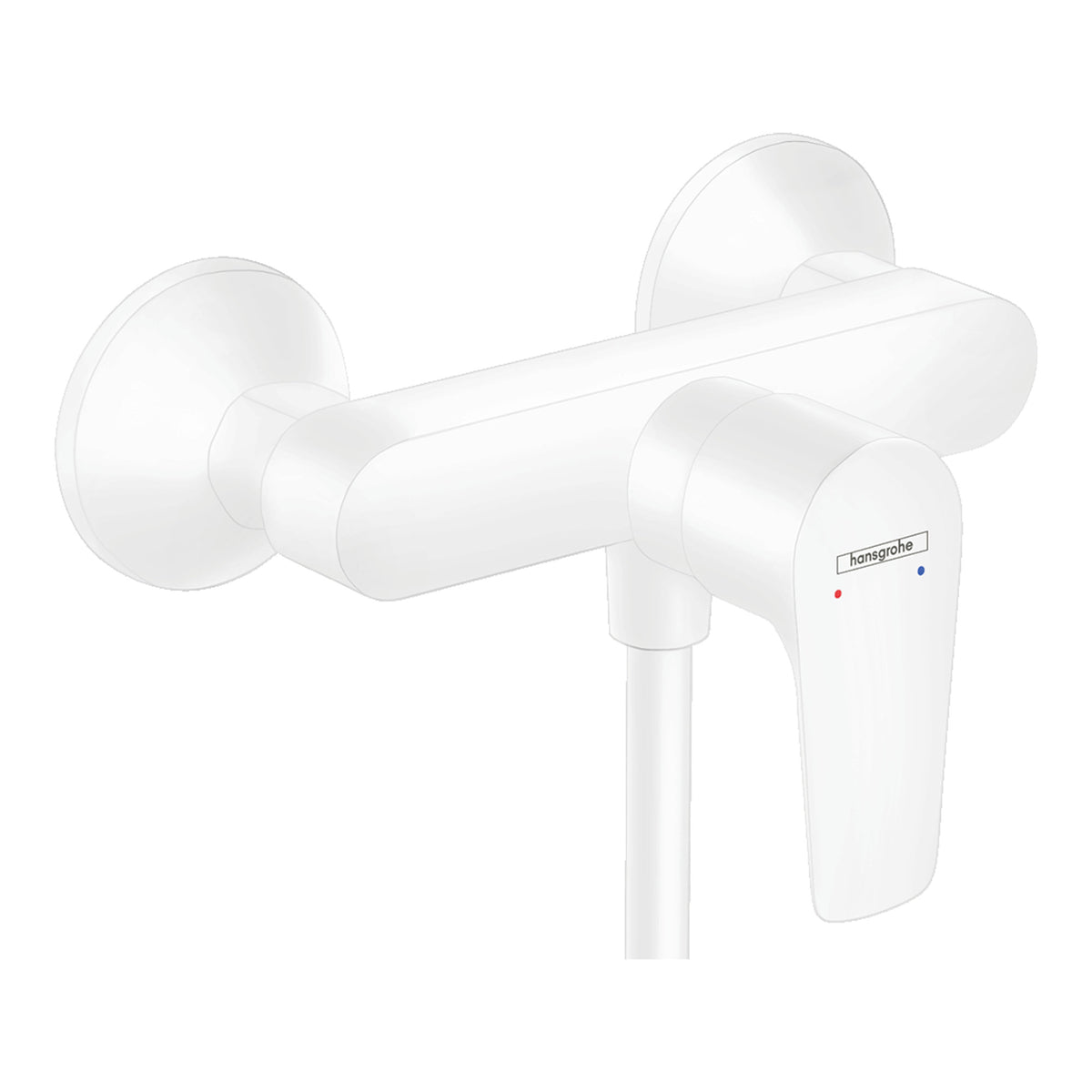 Hansgrohe-Talis-E-Single-lever-shower-mixer-for-exposed-installation-Matt-White-71760700
