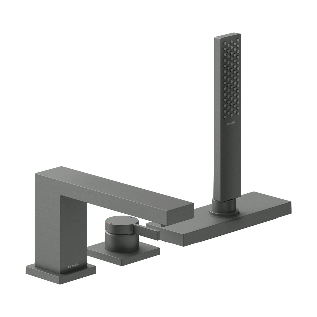 Hansgrohe-Tecturis-E-3-hole-rim-mounted-single-lever-bath-mixer-with-sBox-Brushed-Black-Chrome-73443340