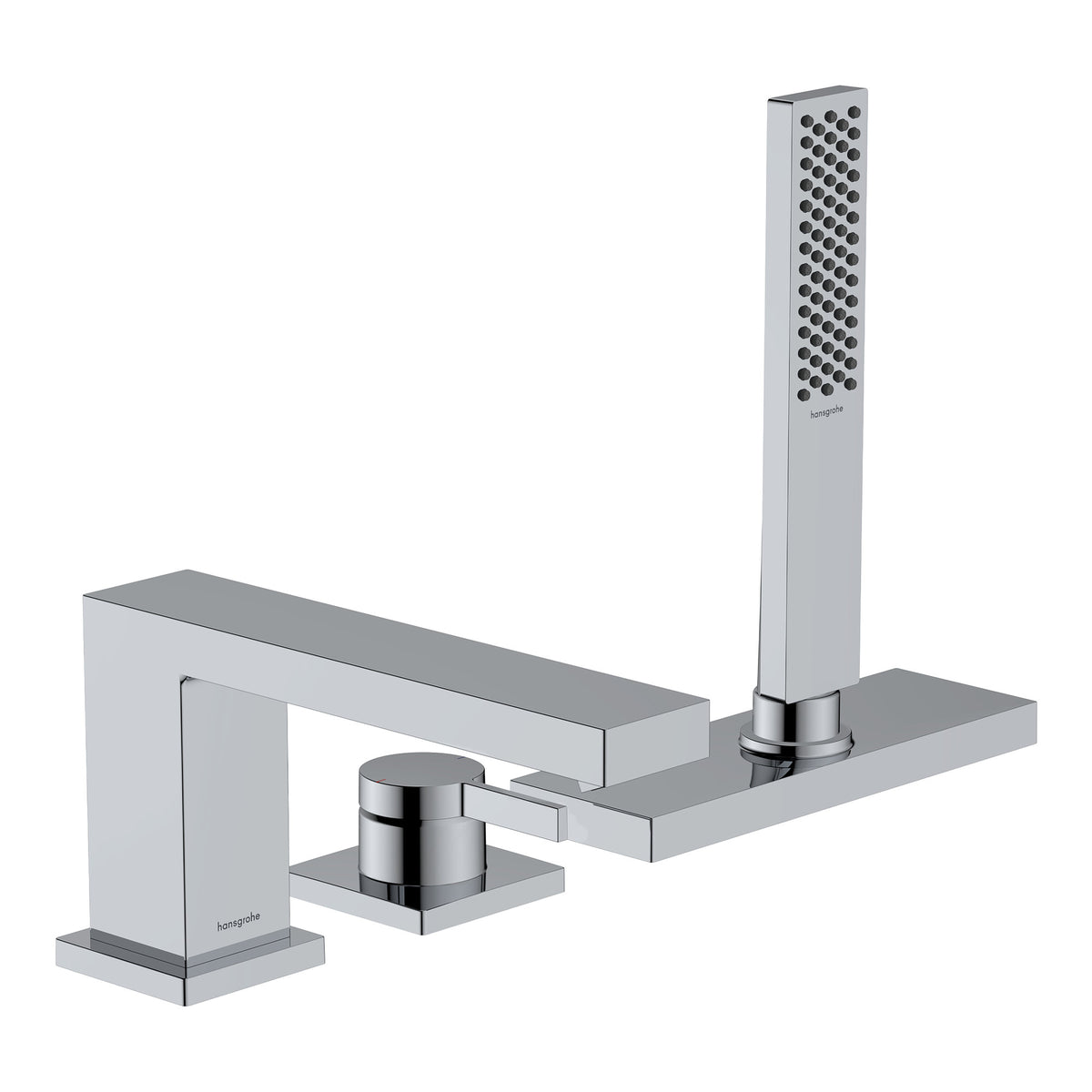 Hansgrohe Tecturis E 3 hole rim mounted single lever bath mixer with sBox Chrome 73443000.jpg