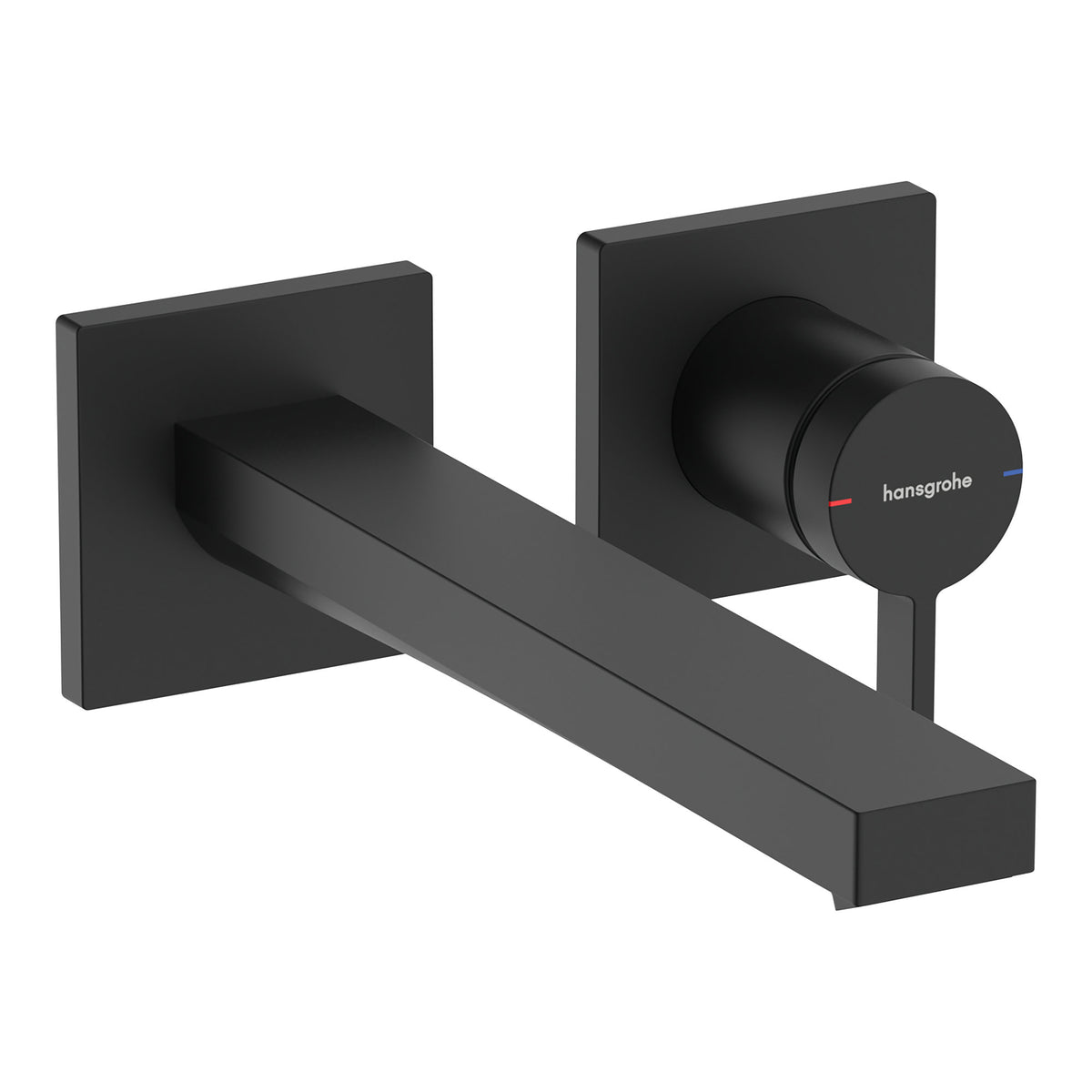 Hansgrohe Tecturis E Single lever basin mixer for concealed installation wall mounted EcoSmart with spout 22 5 cm Matt Black 73051670.jpg