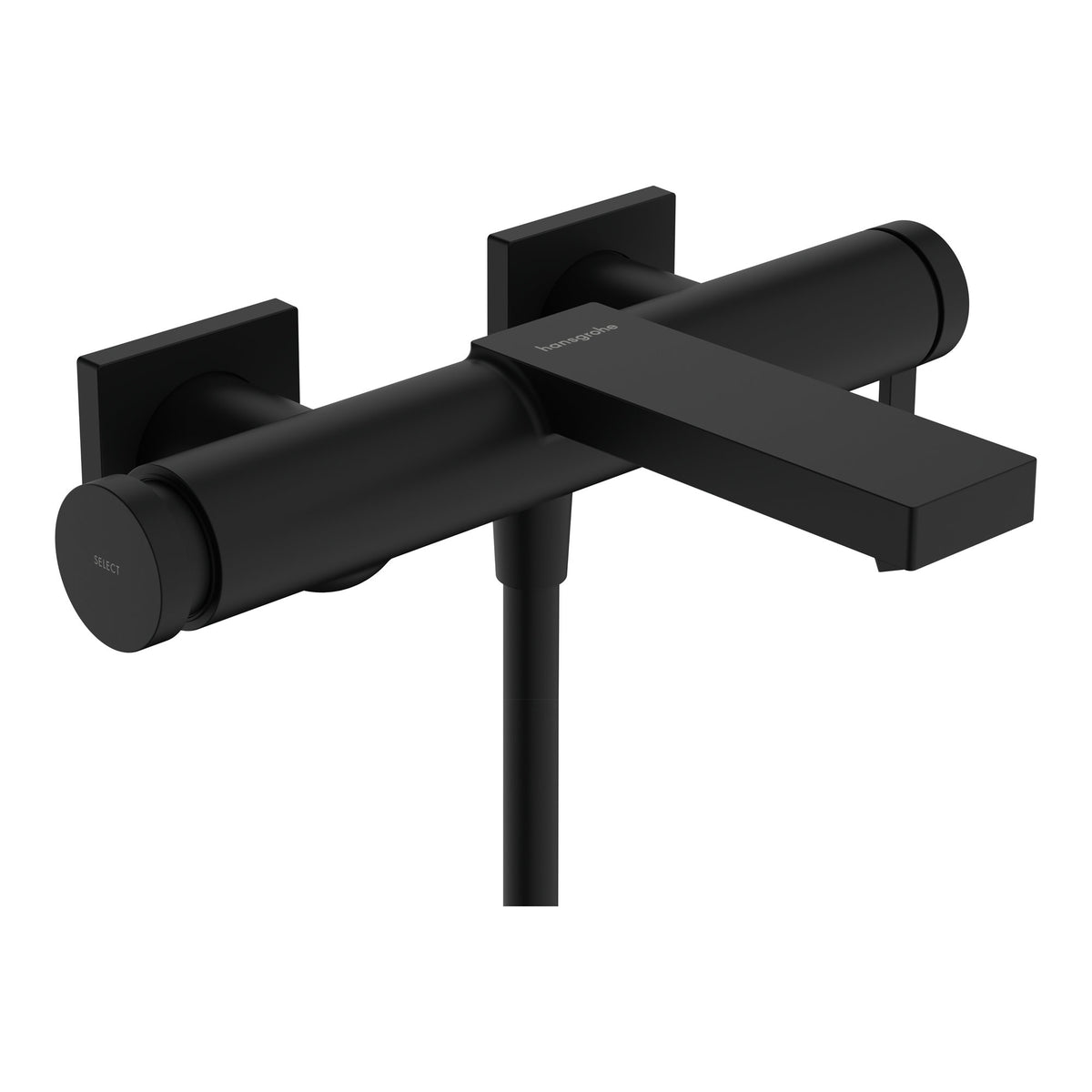 Hansgrohe Tecturis E Single lever bath mixer for exposed installation Matt Black 73420670.jpg