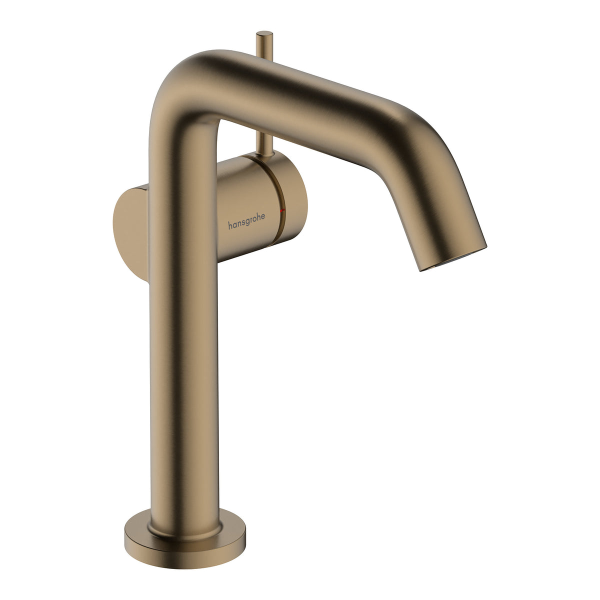 Hansgrohe Tecturis S Single lever basin mixer 150 Fine CoolStart EcoSmart with push open waste set Brushed Bronze 73340140.jpg