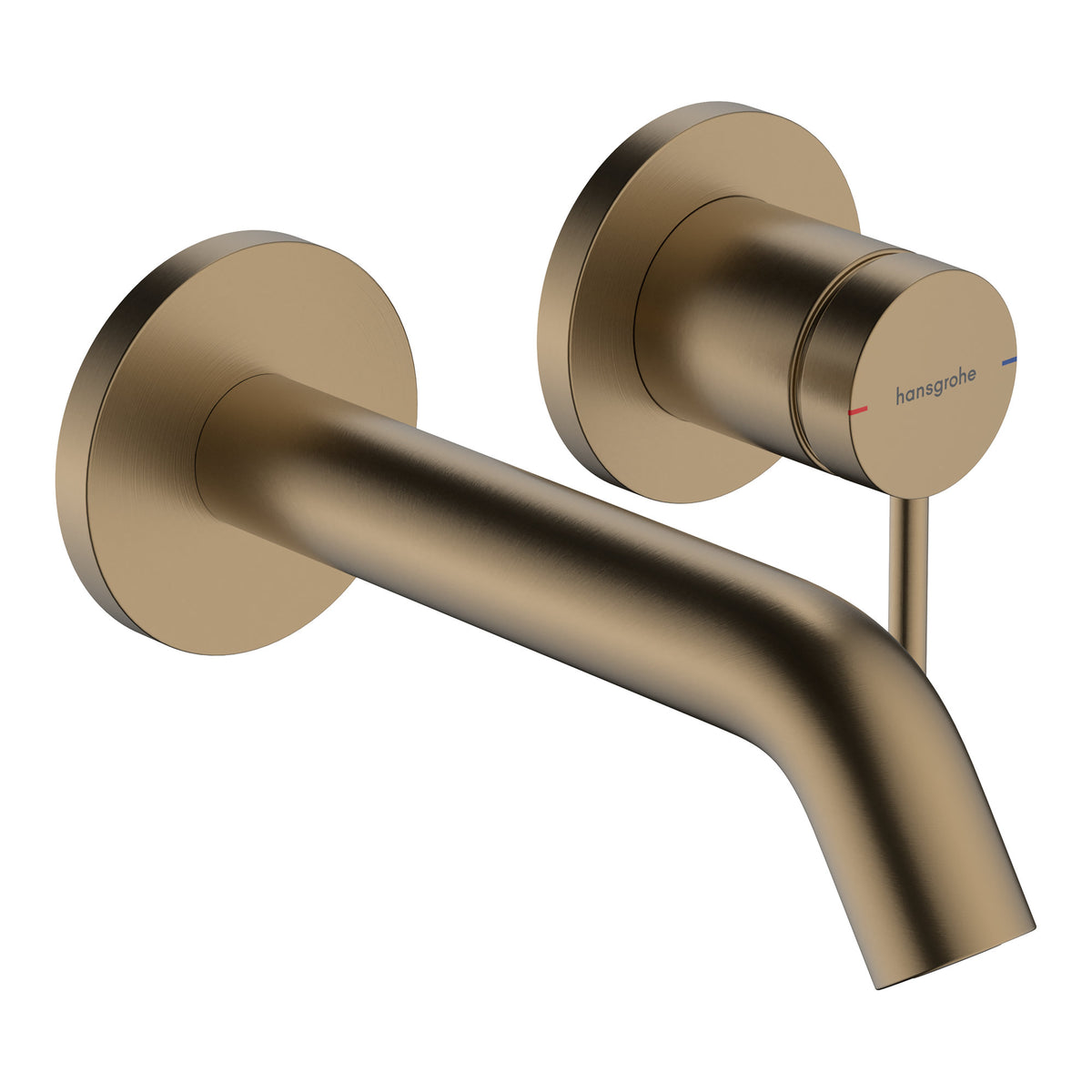 Hansgrohe Tecturis S Single lever basin mixer for concealed installation wall mounted EcoSmart with spout 16 5 cm Brushed Bronze 73350140.jpg