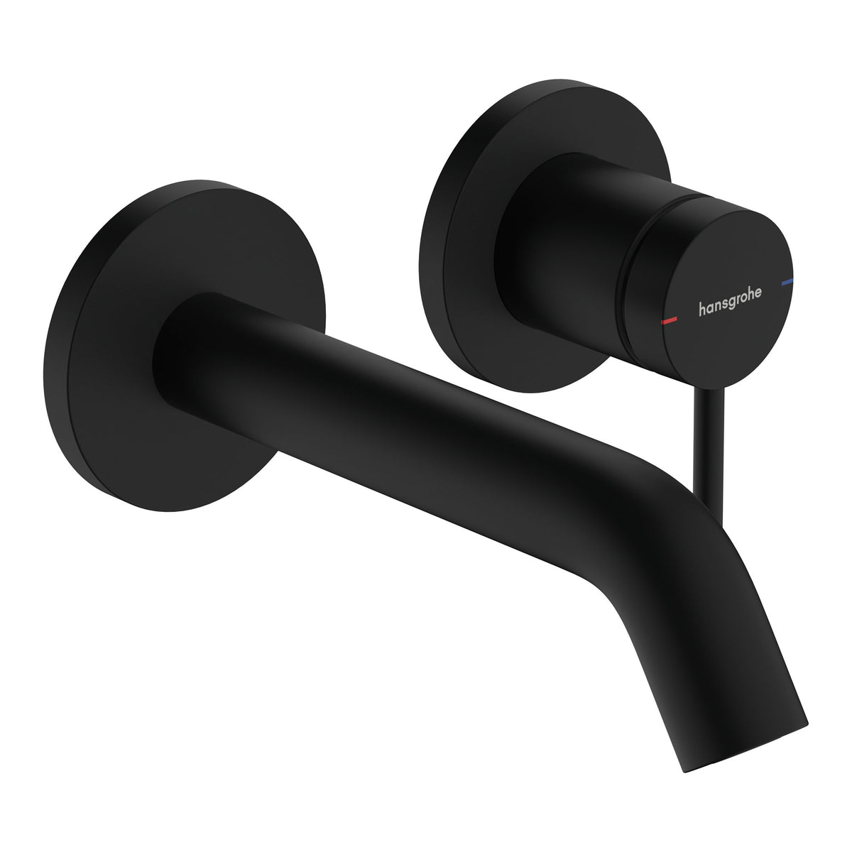Hansgrohe Tecturis S Single lever basin mixer for concealed installation wall mounted EcoSmart with spout 16 5 cm Matt Black 73350670.jpg