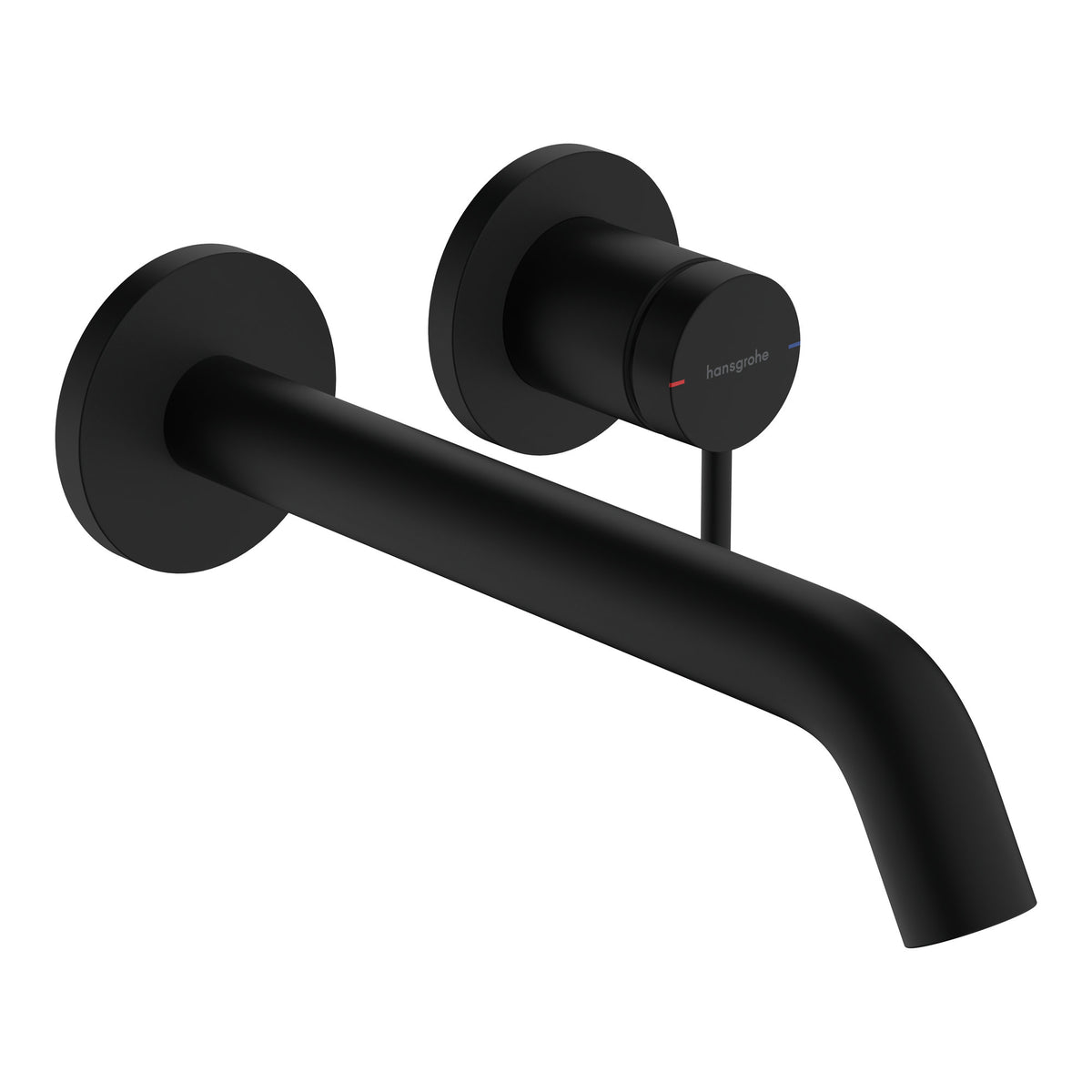 Hansgrohe Tecturis S Single lever basin mixer for concealed installation wall mounted EcoSmart with spout 22 5 cm Matt Black 73351670.jpg