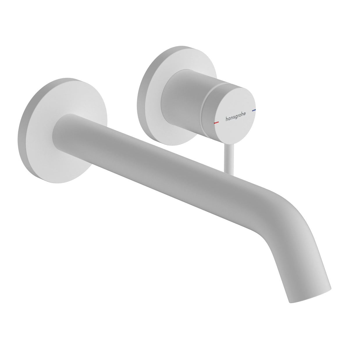 Hansgrohe Tecturis S Single lever basin mixer for concealed installation wall mounted EcoSmart with spout 22 5 cm Matt White 73351700.jpg