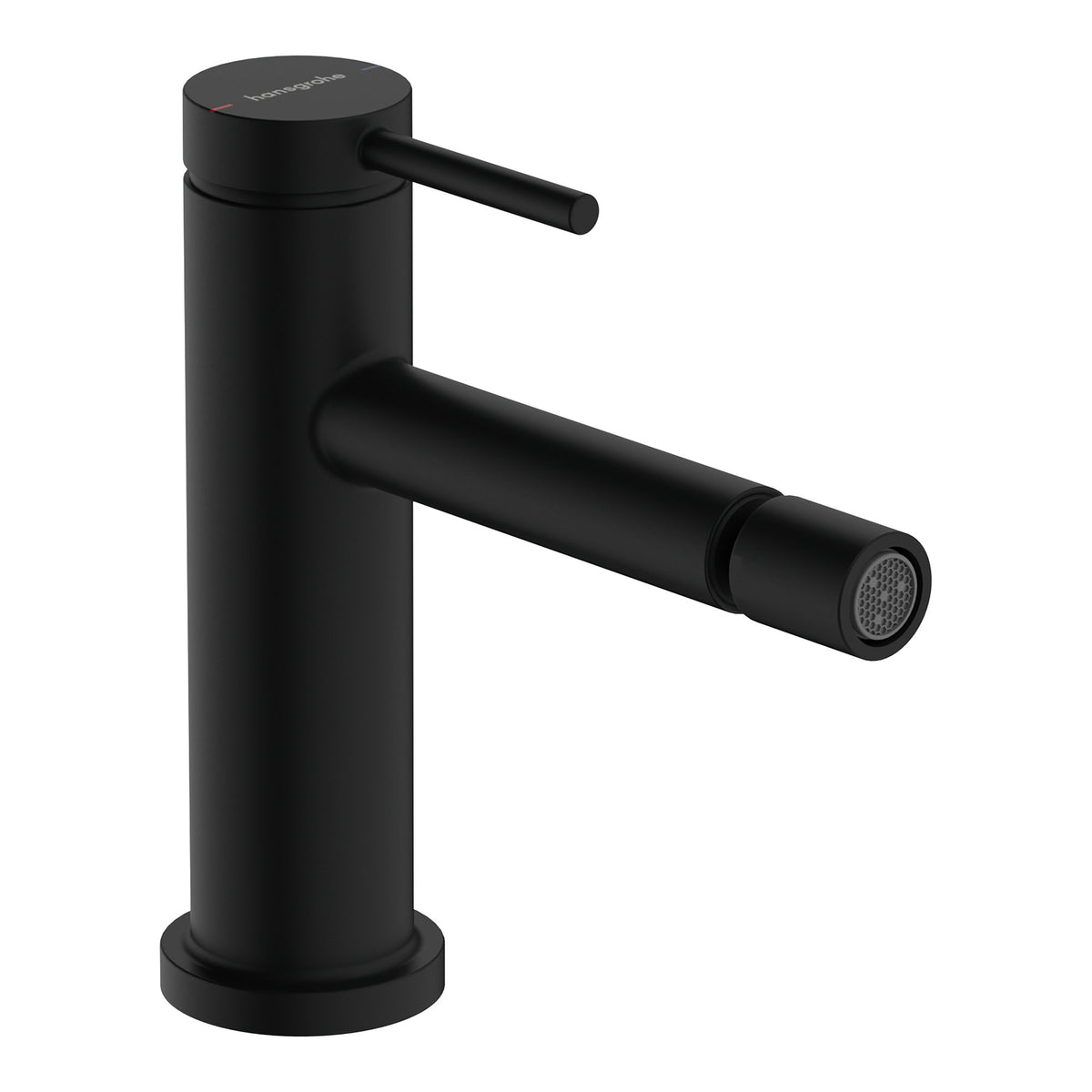 Hansgrohe Tecturis S Single lever bidet mixer with pop up waste set Matt Black 73201670.jpg
